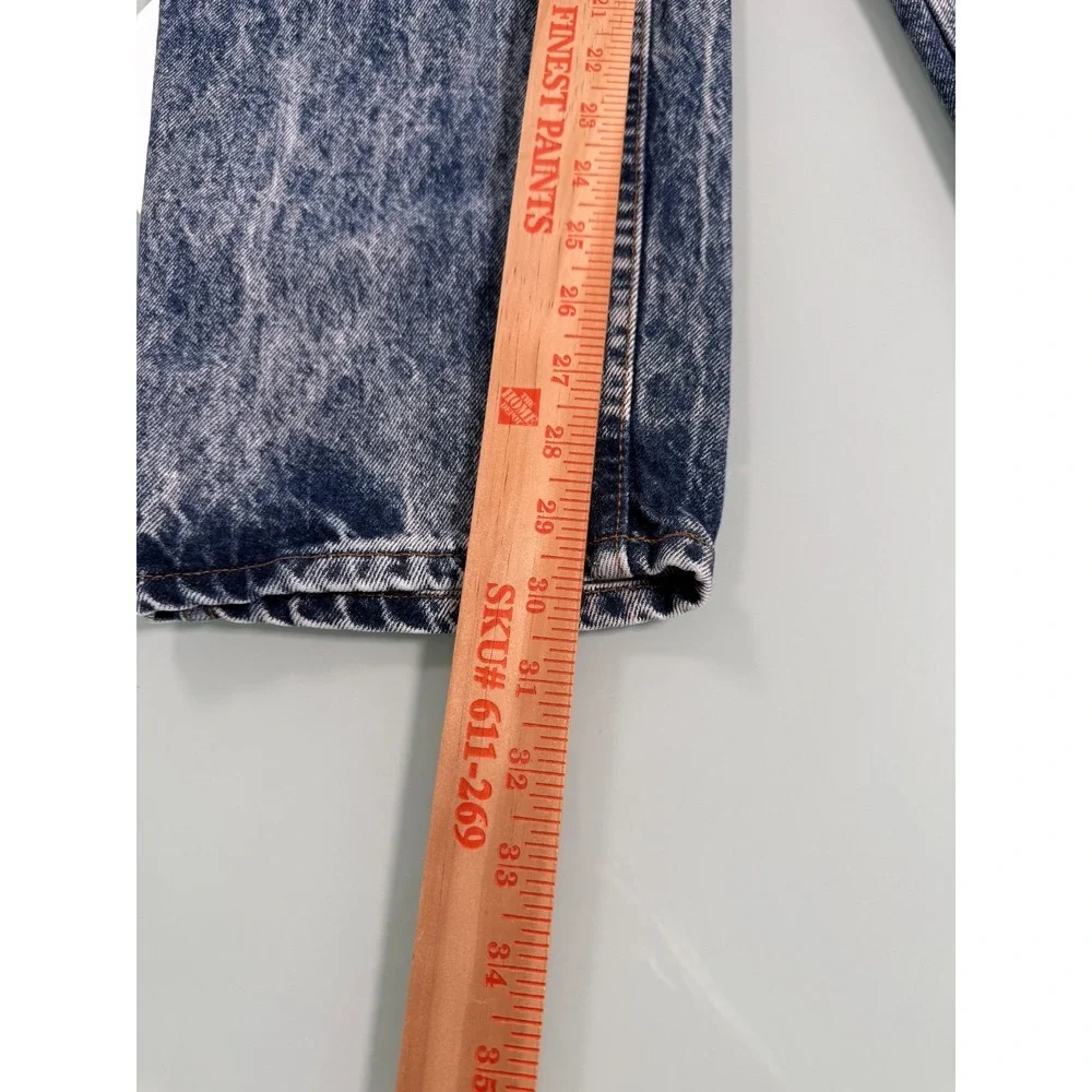 VTG 1989 Levis Acid Washed Jeans Men's 36x30 Blue Straight Leg‎ Streetwear Core